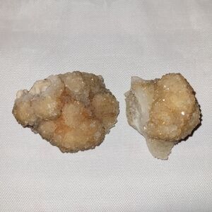 Real Missouri Pink and Orange Druzy Quartz with Agate